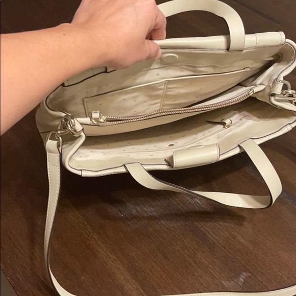 Kate Spade Leight bow Terry Ivory leather Bag - Picture 10 of 16